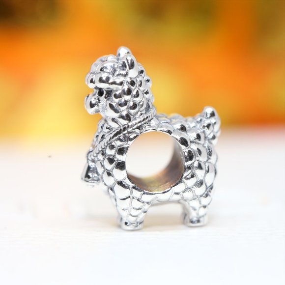 PANDORA FLUFFY LLAMA CHARM 799069C00 - Picture 3 of 4